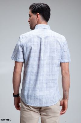 پیراهن مردانه آستین کوتاه لینن