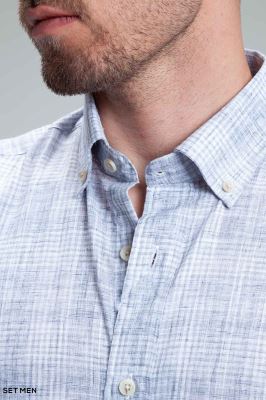 پیراهن مردانه آستین کوتاه لینن