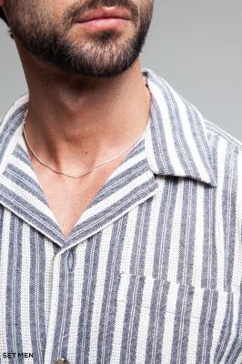 پیراهن مردانه کنفی آستین کوتاه