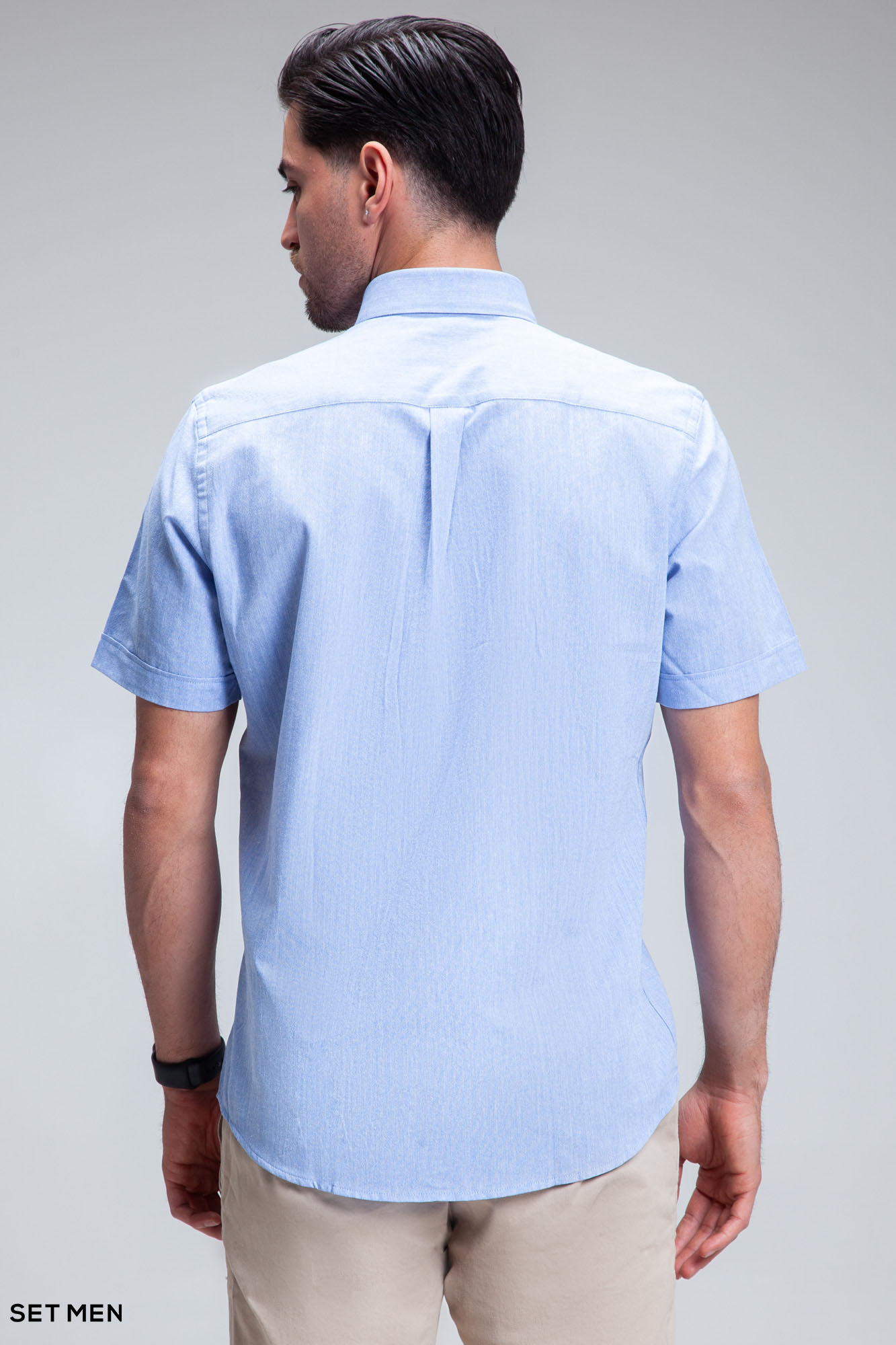 پیراهن مردانه آستین کوتاه لینن