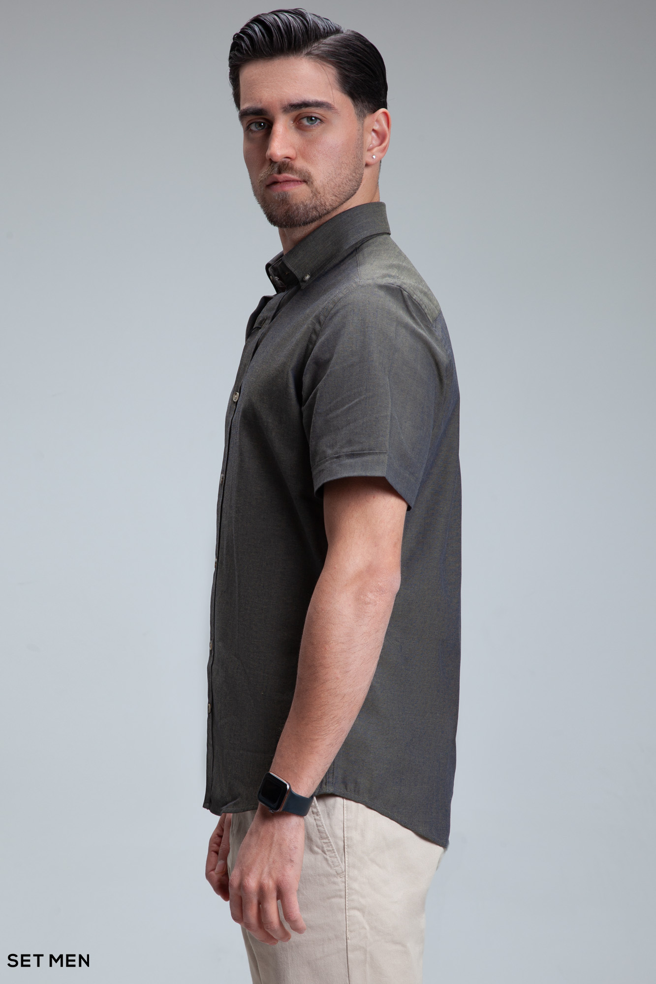 پیراهن مردانه آستین کوتاه لینن