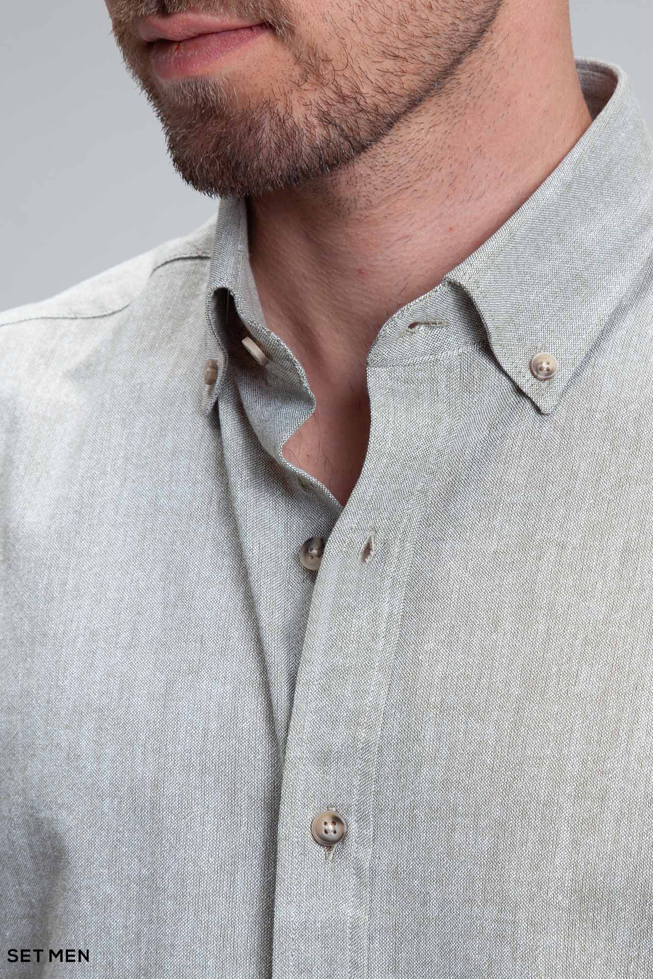 پیراهن مردانه آستین کوتاه لینن