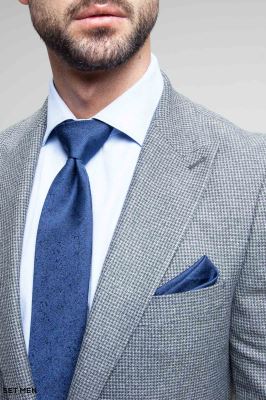 کت تک مردانه یقه بلیزر تک دکمه پیردوپل