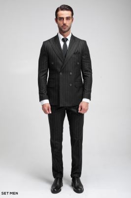 کت و شلوار مردانه شش دکمه دیپلمات