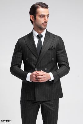 کت و شلوار مردانه شش دکمه دیپلمات