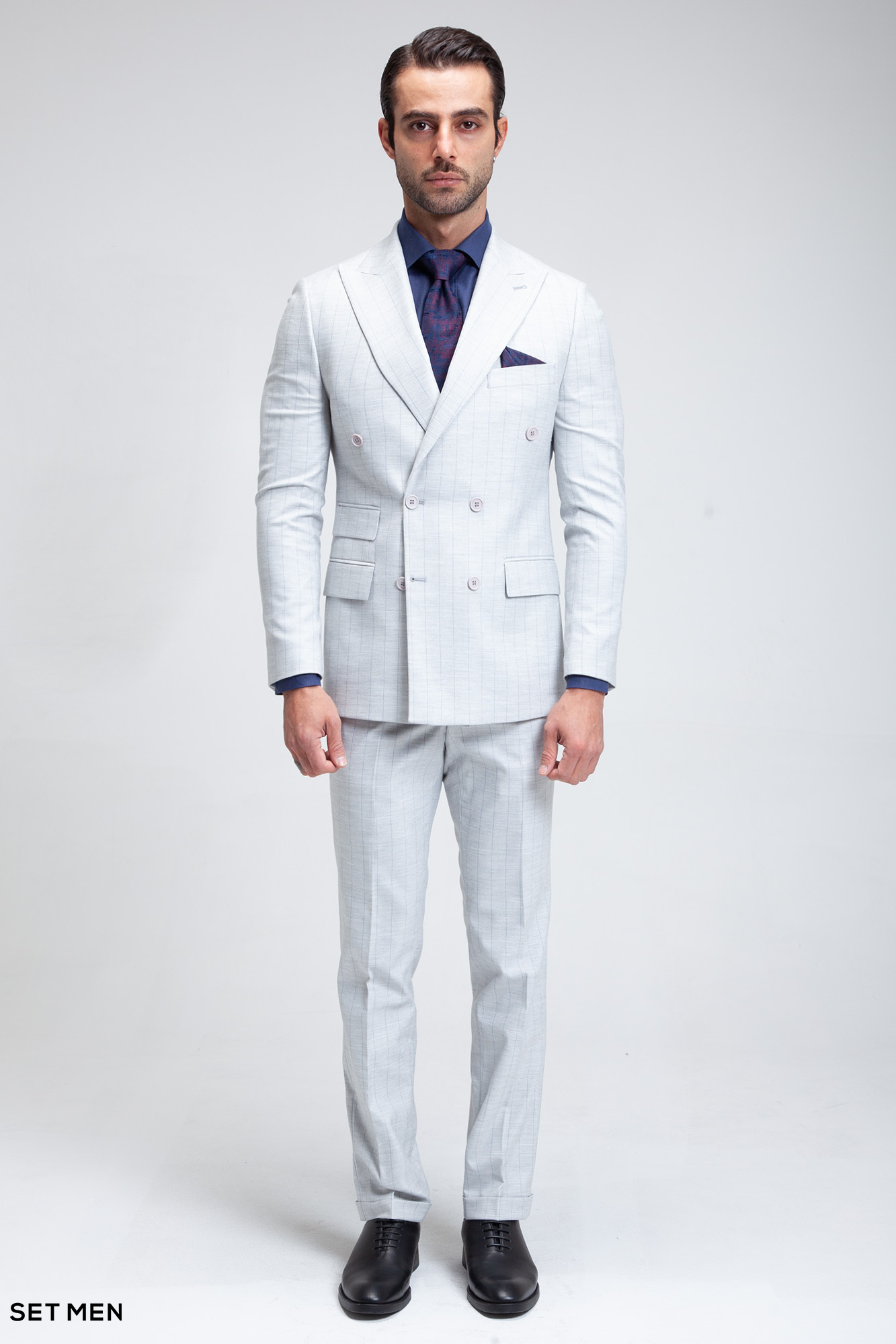 کت و شلوار مردانه شش دکمه دیپلمات