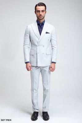 کت و شلوار مردانه شش دکمه دیپلمات