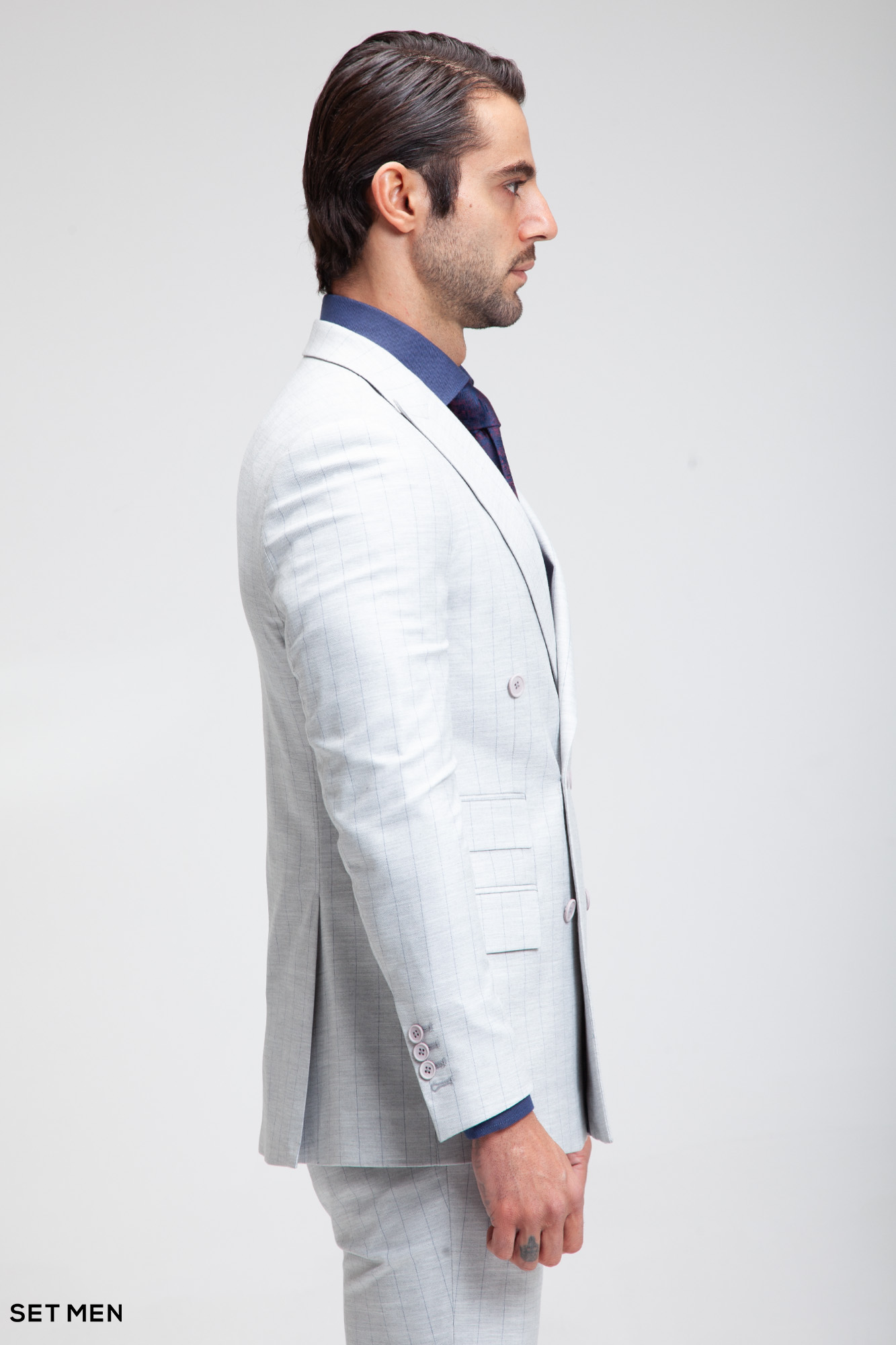 کت و شلوار مردانه شش دکمه دیپلمات