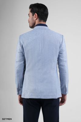 کت تک مردانه دبل برست لینن دیپلمات