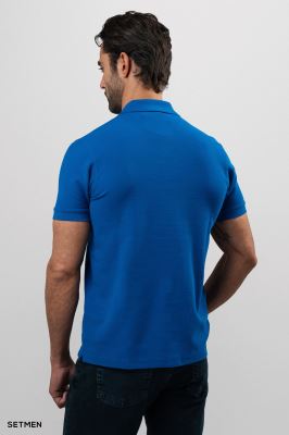 تیشرت یقه نیم زیپ سوزنی ساده