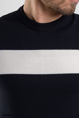 تیشرت مردانه یقه گرد بافت اولد مانی