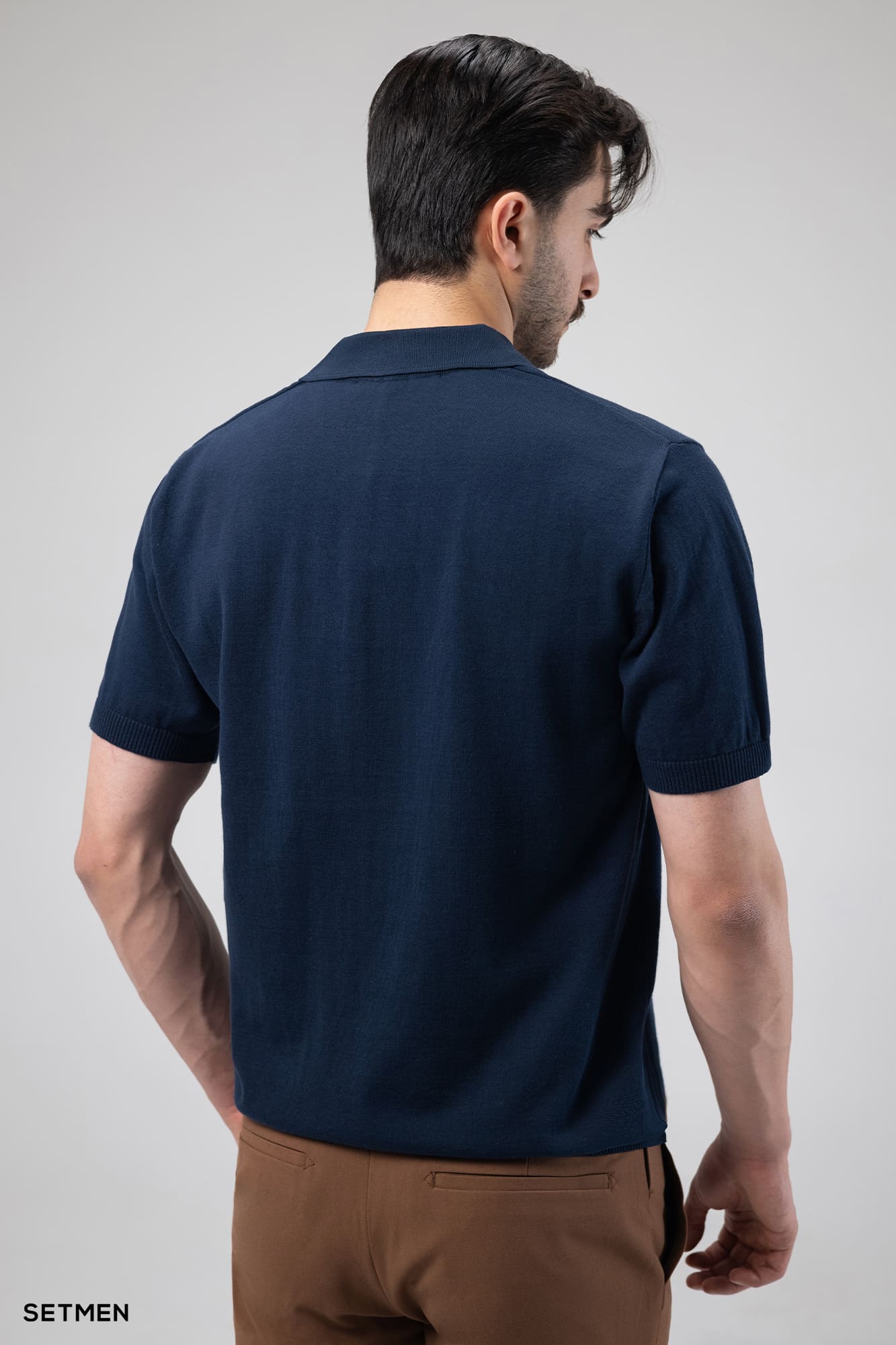 تیشرت یقه هفت بافت اولد مانی