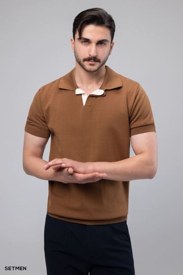 تیشرت یقه هفت بافت اولد مانی