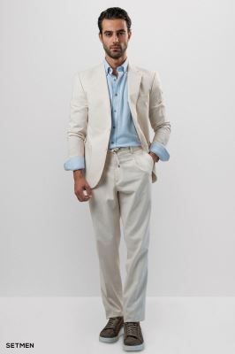 کت تک مردانه نیم آستر جیب پاکتی