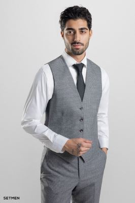 کت و شلوار مردانه سه تکه یقه بلیزر ژیله دورو