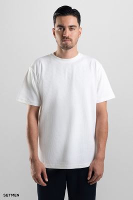 تیشرت مردانه ژاکارد یقه گرد