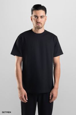 تیشرت مردانه ژاکارد یقه گرد