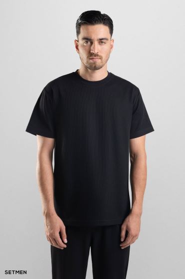 تیشرت مردانه ژاکارد یقه گرد