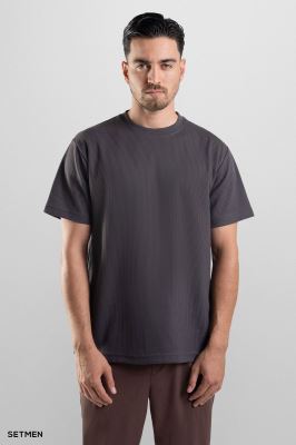 تیشرت مردانه ژاکارد یقه گرد