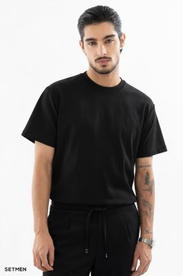 تیشرت مردانه ژاکارد یقه گرد