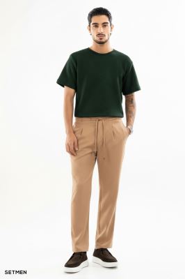 تیشرت مردانه ژاکارد یقه گرد