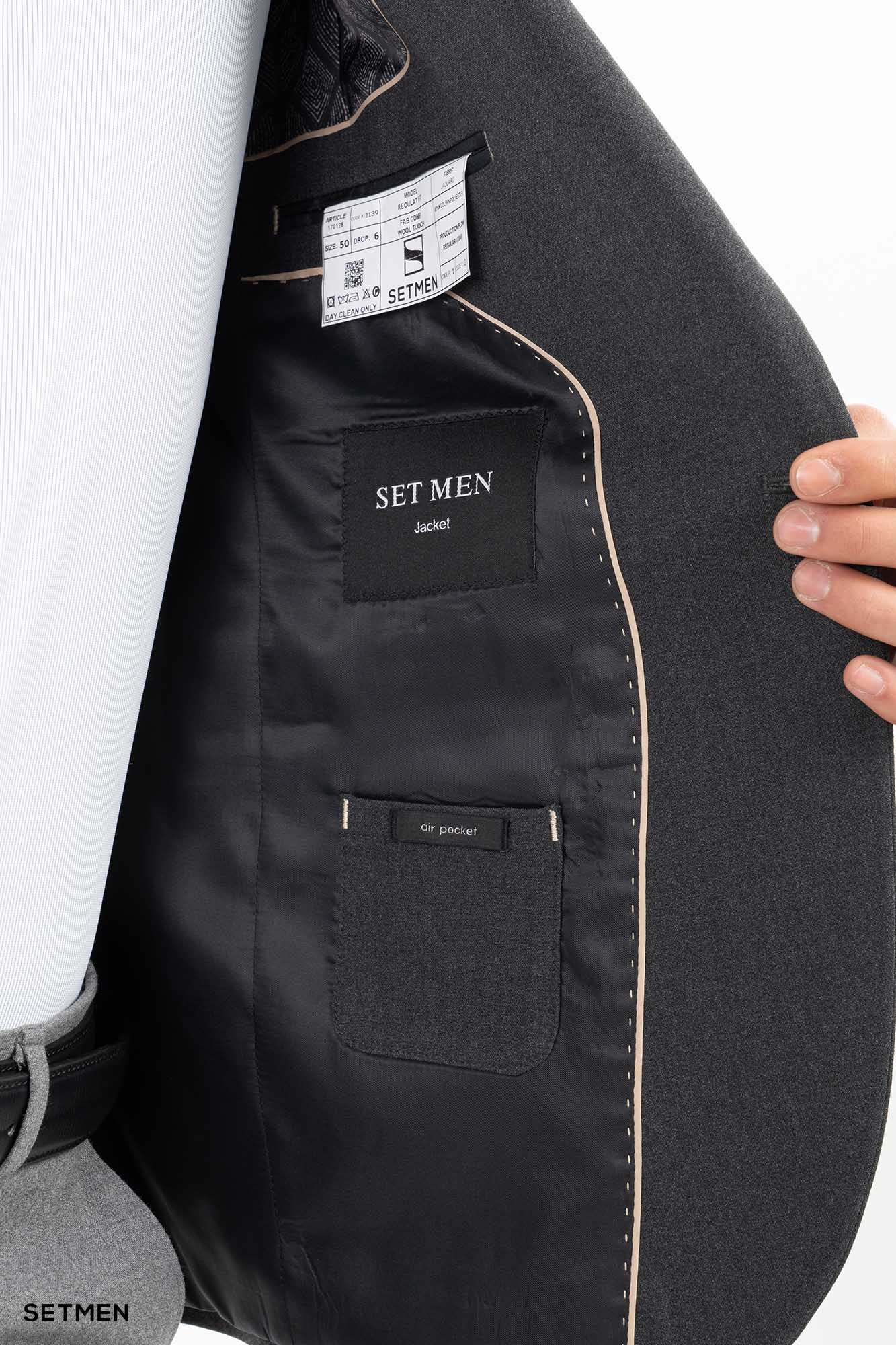 کت تک مردانه یقه انگلیسی