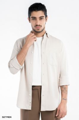 پیراهن مردانه جیب دار کج راه