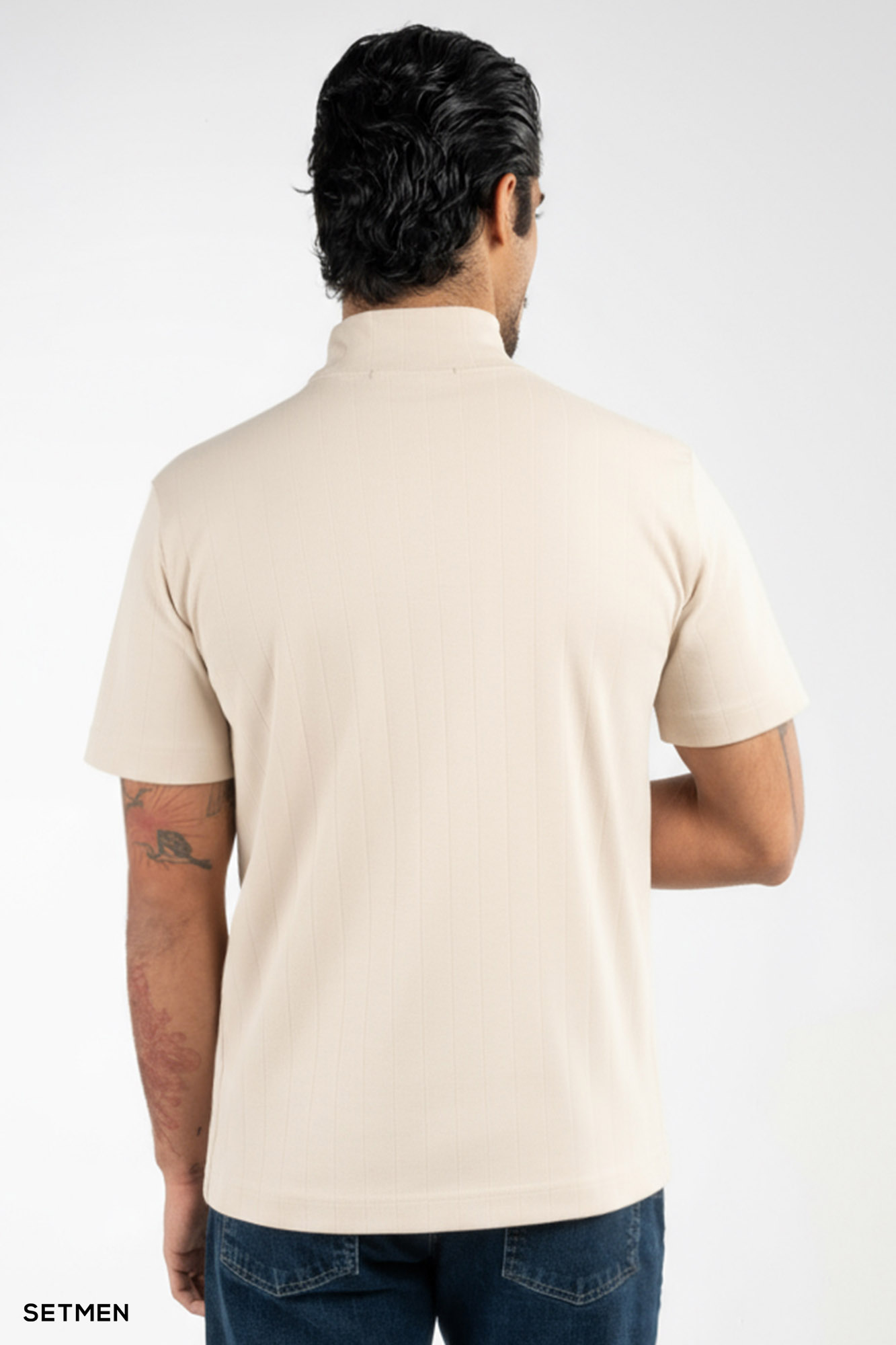 یقه اسکی مردانه آستین کوتاه