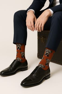 جوراب مردانه طرح دار