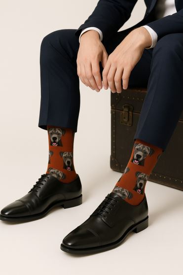 جوراب مردانه طرح دار