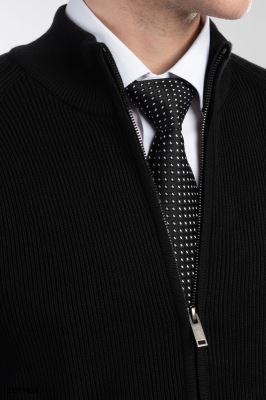 بافت مردانه آستین رگلان تمام زیپ