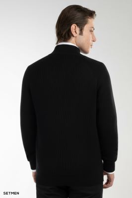 بافت مردانه آستین رگلان تمام زیپ