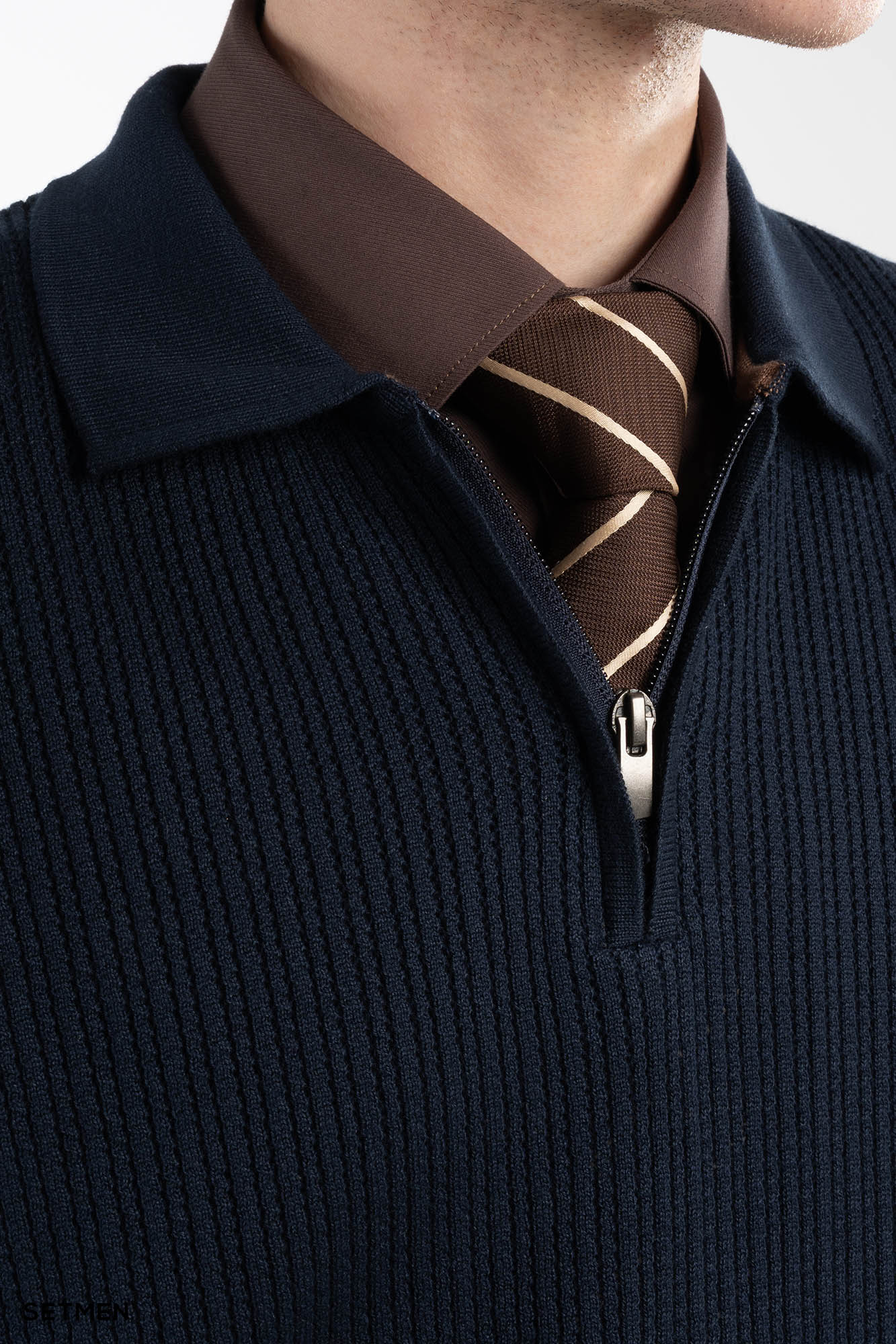 بافت مردانه نیم زیپ