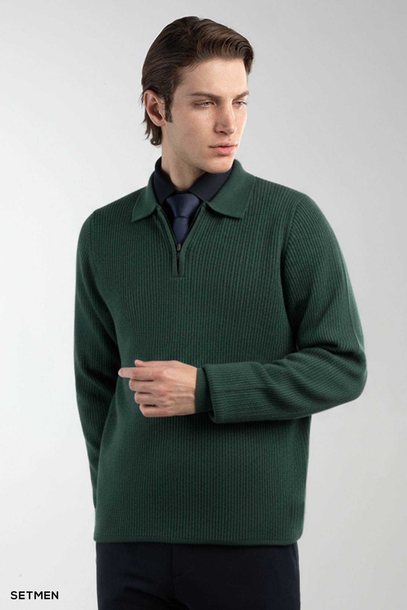 بافت مردانه نیم زیپ