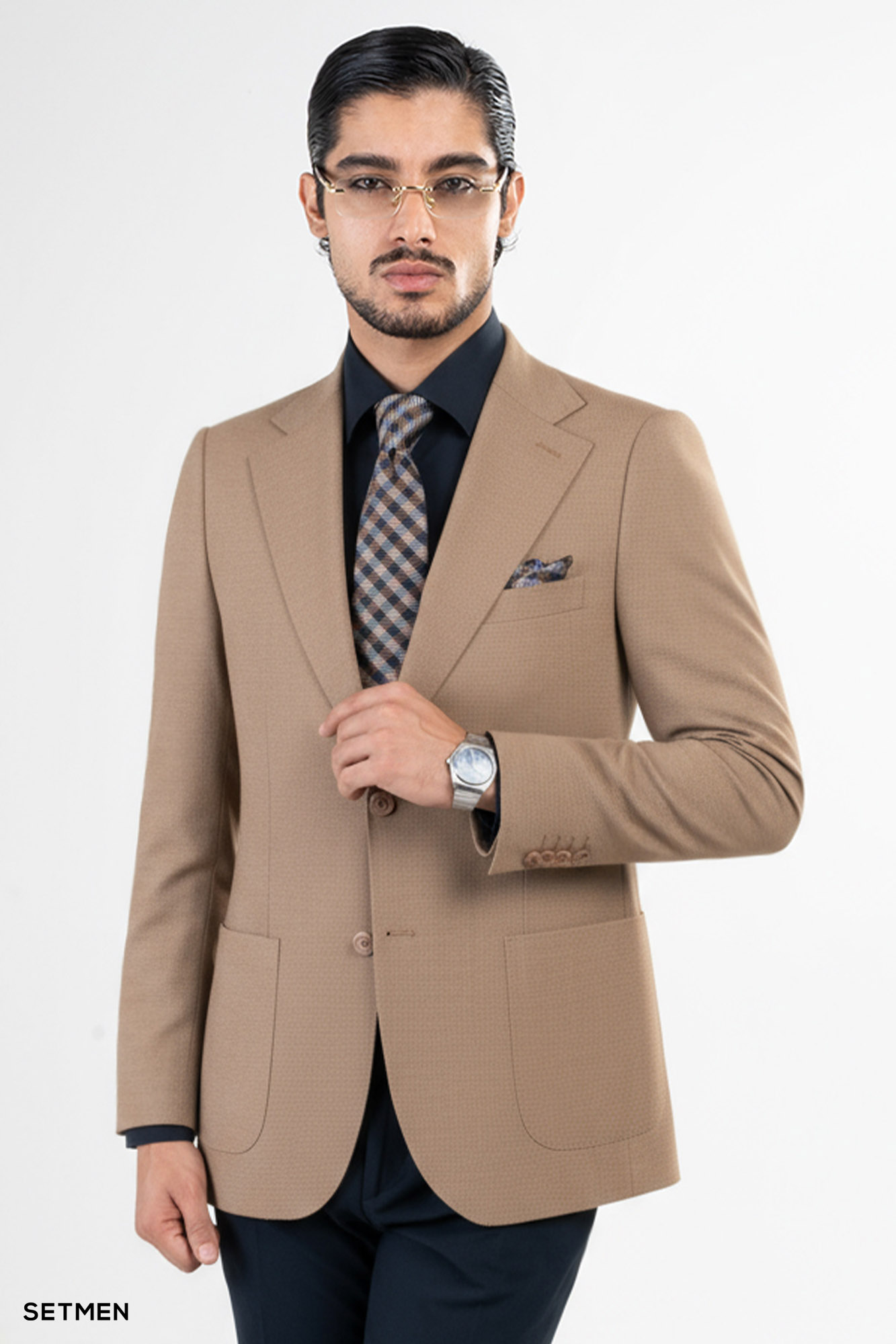 کت تک مردانه دو دکمه ساهارا