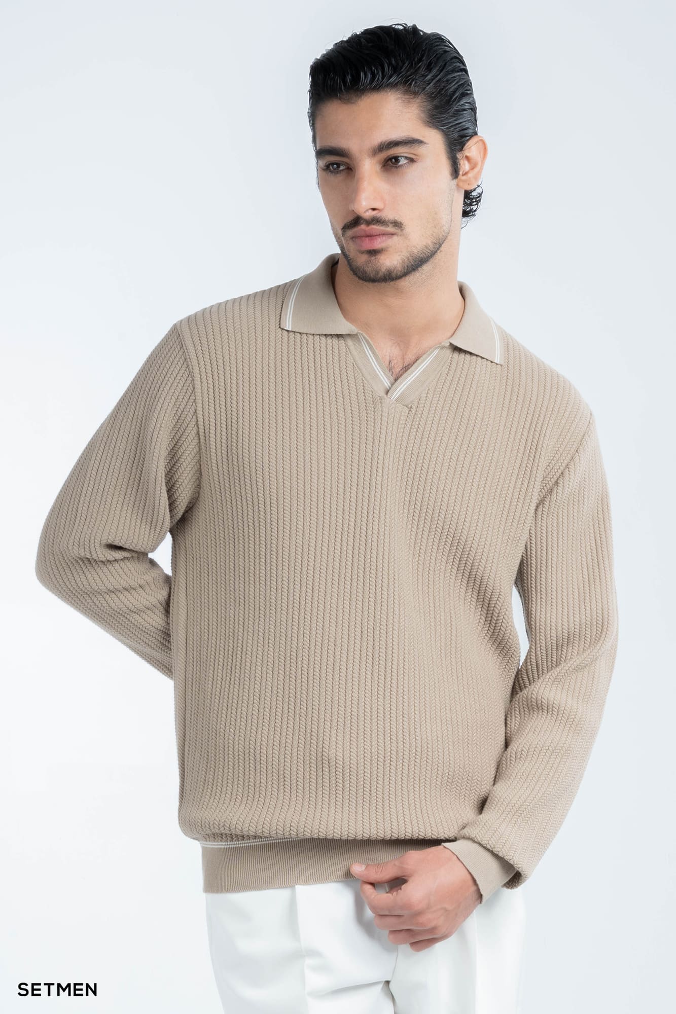 بافت مردانه یقه هفت اولد مانی