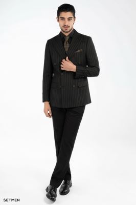 کت و شلوار مردانه دیپلمات دبل برست