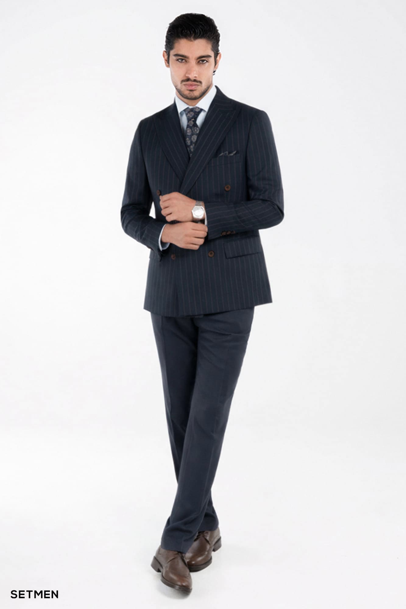 کت و شلوار مردانه دیپلمات دبل برست