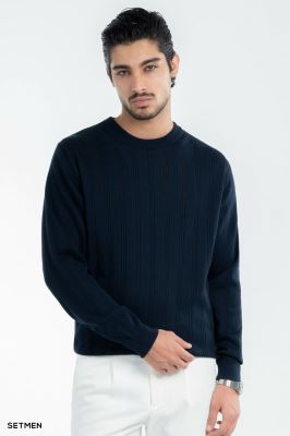 بافت مردانه یقه گرد کلاسیک