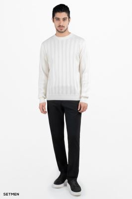 بافت مردانه یقه گرد کلاسیک