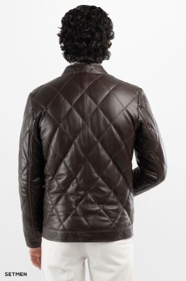 کاپشن مردانه چرم طبیعی