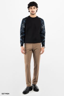 بافت مردانه آستین طرح دار