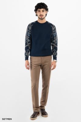 بافت مردانه آستین طرح دار