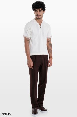 تیشرت مردانه بافت نیم زیپ